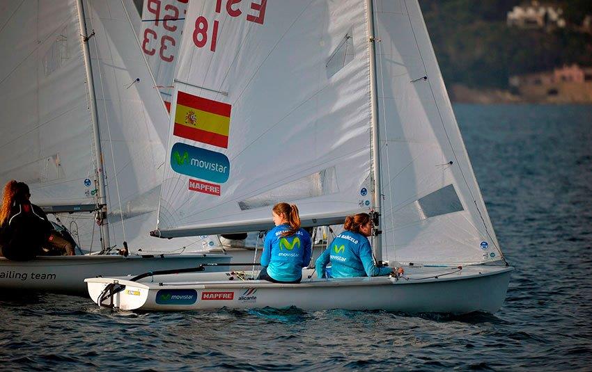 Silvia Mas y Paula Barceló compitiendo en Palamós © Alfred Farré