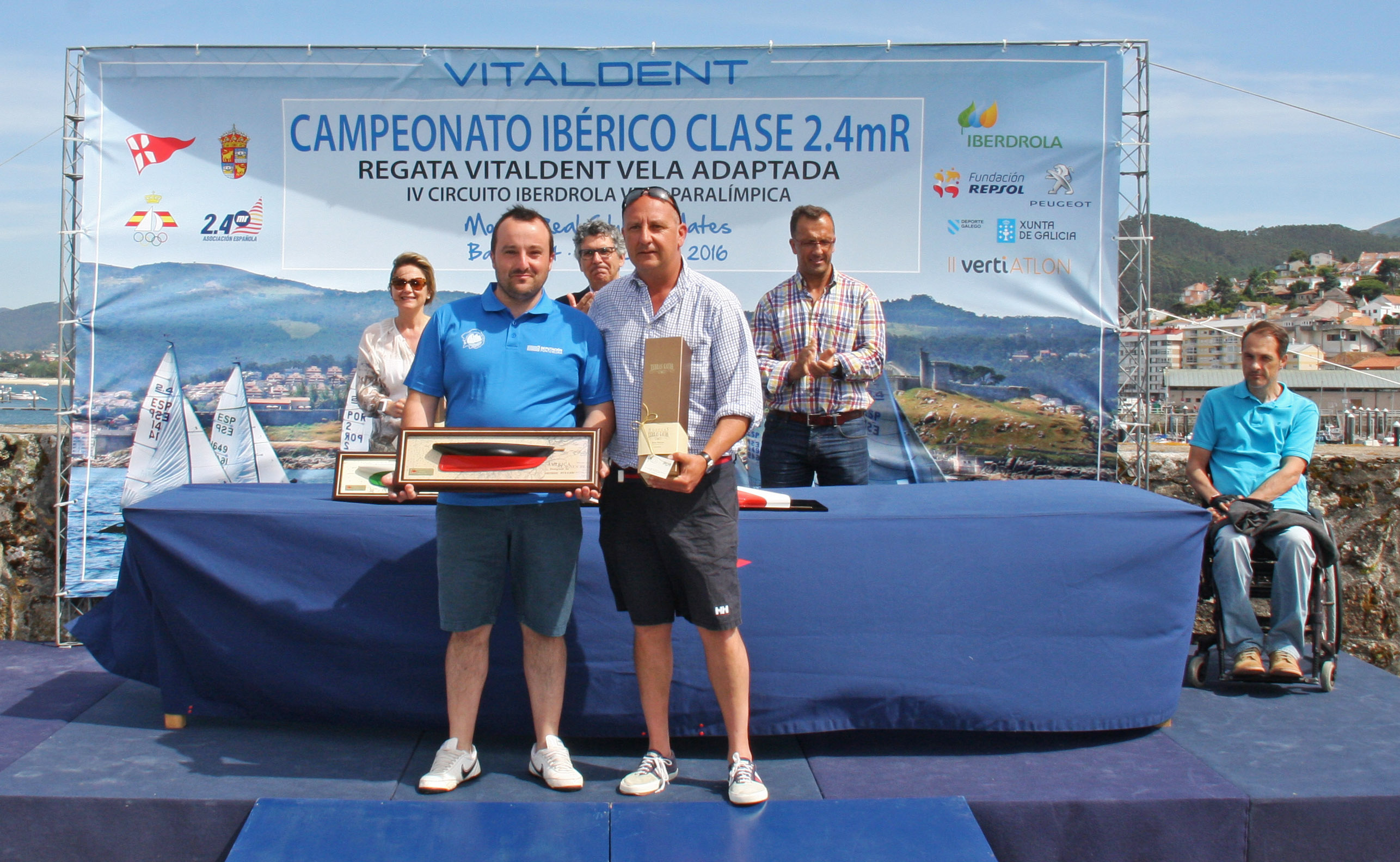 El gallego Fran Piñeiro tercer clasificado del Campeonato Ibérico de Vela Paralímpica © Carlos Rúa